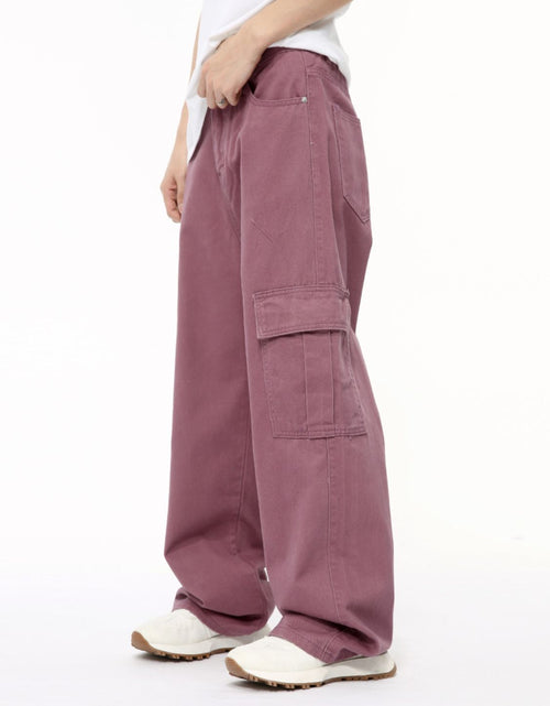 Load image into Gallery viewer, Wide Leg Cargo Jeans
