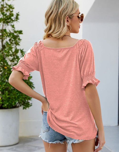 Load image into Gallery viewer, Short Flounce Sleeve Top
