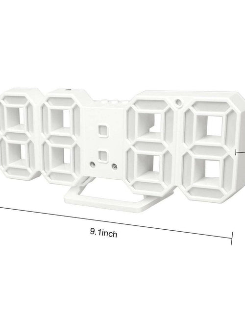 Load image into Gallery viewer, Digital 3D LED Wall/Desk Clock Alarm Big Digits Auto Brightness USB _mkpt44 by Js House
