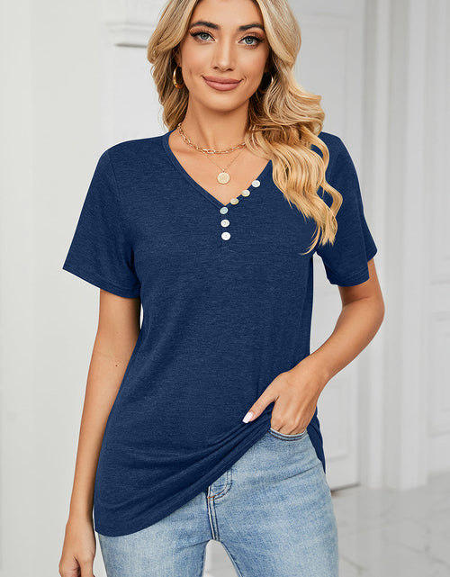 Load image into Gallery viewer, V-Neck Short Sleeve T-Shirt
