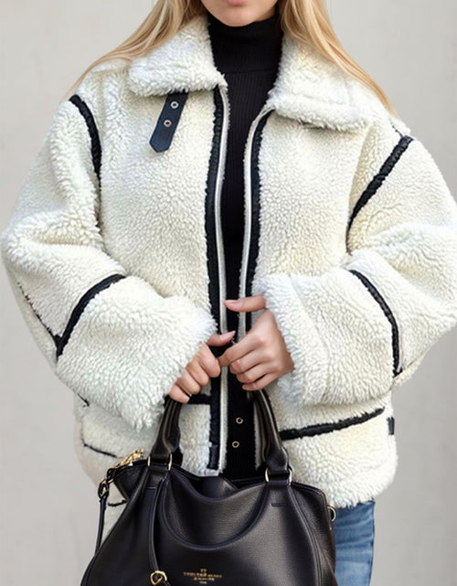Load image into Gallery viewer, Zip Up Long Sleeve Sherpa Jacket
