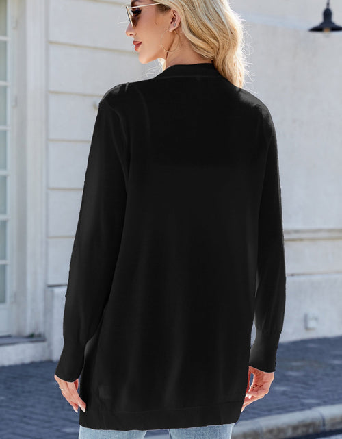 Load image into Gallery viewer, Open Front Long Sleeve Cardigan
