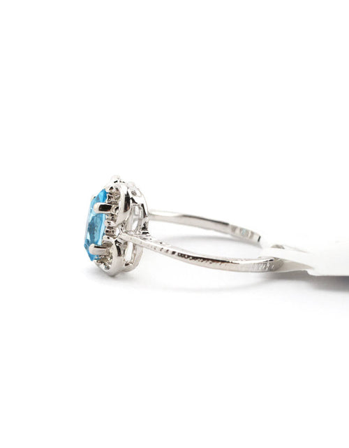 Load image into Gallery viewer, Vintage Jewelry Marquise Cut Jet Black Crystal Cocktail Ring in 18k White Gold Electroplate by PVD Vintage Jewelry

