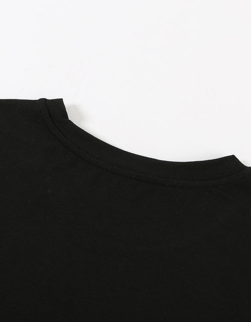 Load image into Gallery viewer, Leopard Print Color Block Short Sleeve T-Shirt
