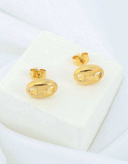Load image into Gallery viewer, RMZ GOLD NYC 14k Gold Mariner Stud Earrings
