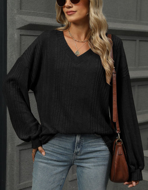 Load image into Gallery viewer, V-Neck Long Sleeve T-Shirt
