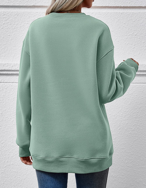 Load image into Gallery viewer, Round Neck Long Sleeve Sweatshirt
