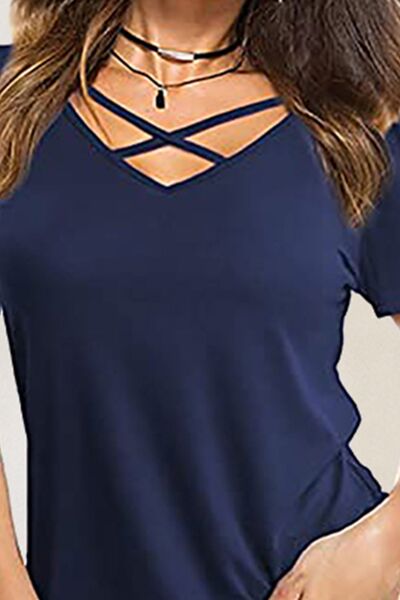 Load image into Gallery viewer, Crisscross Short Sleeve T-Shirt
