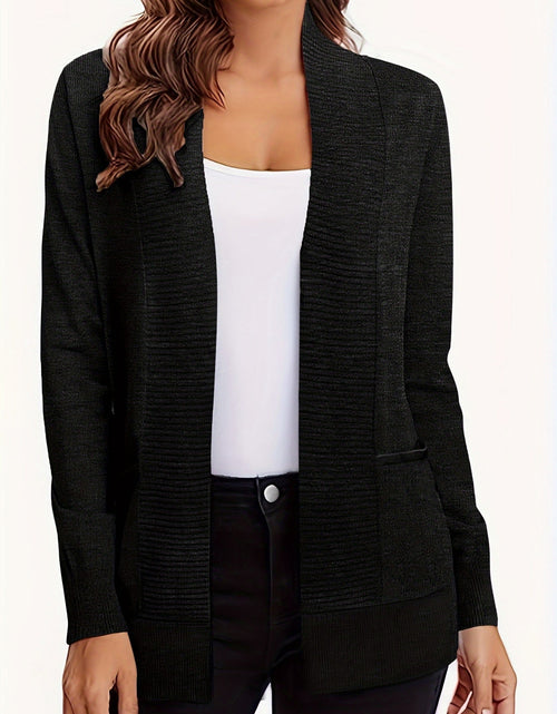 Load image into Gallery viewer, Open Front Long Sleeve Sweater Cardigan
