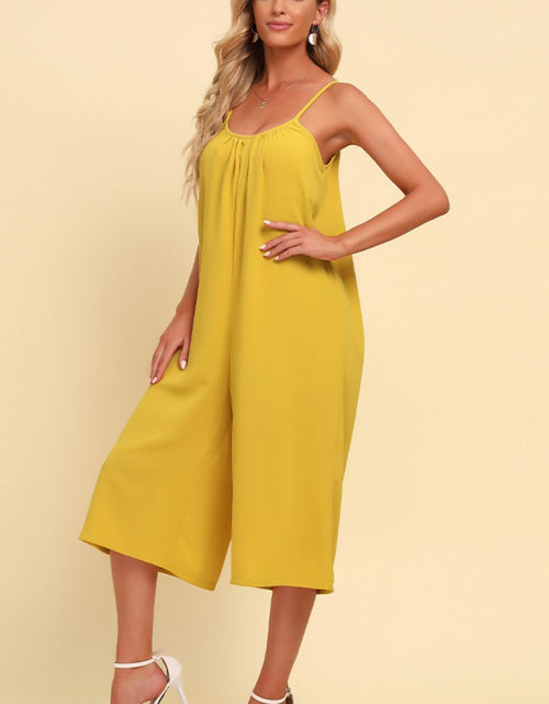Load image into Gallery viewer, Spaghetti Strap Scoop Neck Jumpsuit
