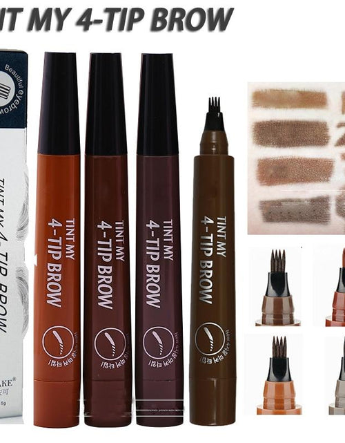 Load image into Gallery viewer, 4-TIP Waterproof BROW Liquid Eyebrow Pencil by Js House
