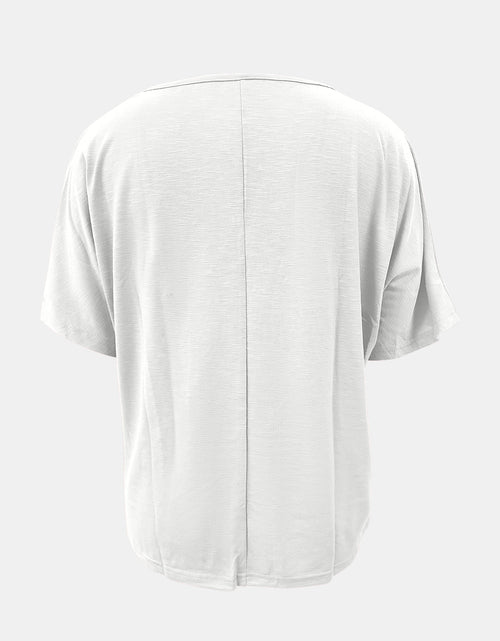 Load image into Gallery viewer, Full Size Scoop Neck Short Sleeve T-Shirt
