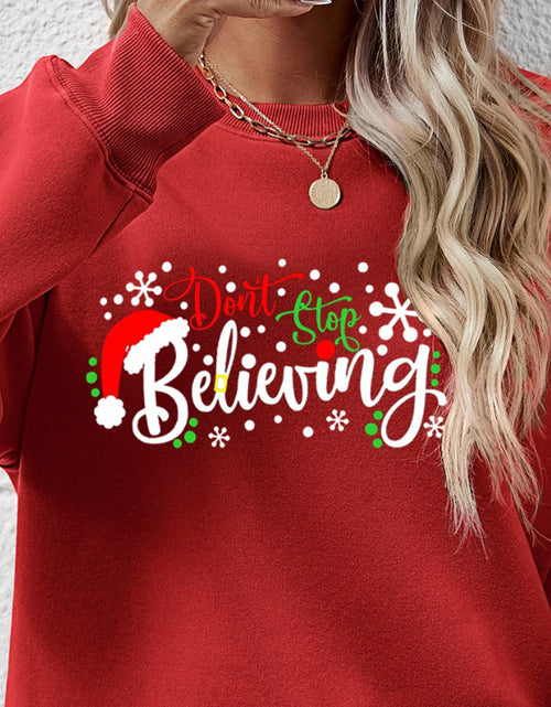 Load image into Gallery viewer, Letter Graphic Long Sleeve Sweatshirt
