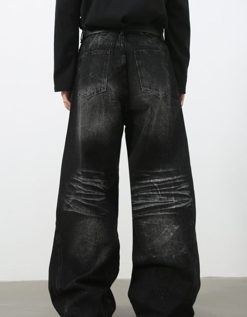 Load image into Gallery viewer, Men's Wide Leg Jeans with Pockets

