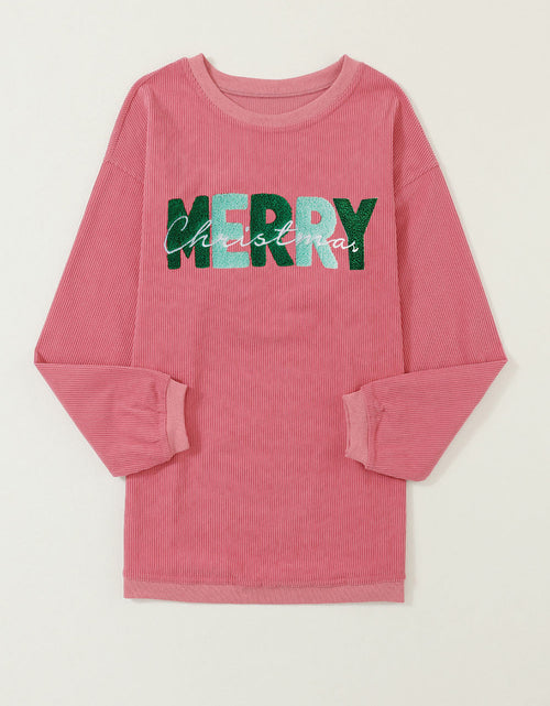 Load image into Gallery viewer, MERRY CHRISTMAS Round Neck Sweatshirt
