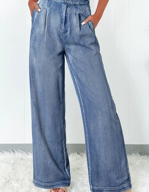 Load image into Gallery viewer, High Waist Wide Leg Jeans
