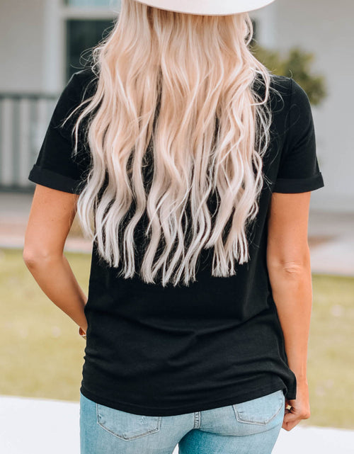 Load image into Gallery viewer, Slogan Graphic Short Sleeve T-Shirt

