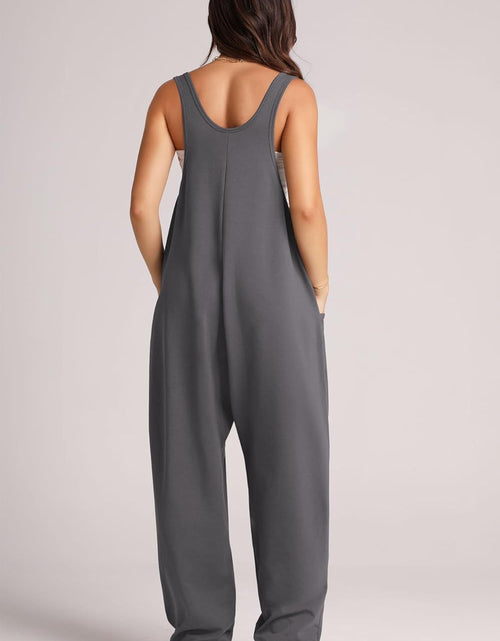 Load image into Gallery viewer, Lovelet V-Neck Wide Strap Overalls
