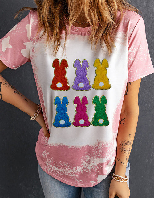 Load image into Gallery viewer, Rabbit Round Neck Short Sleeve T-Shirt
