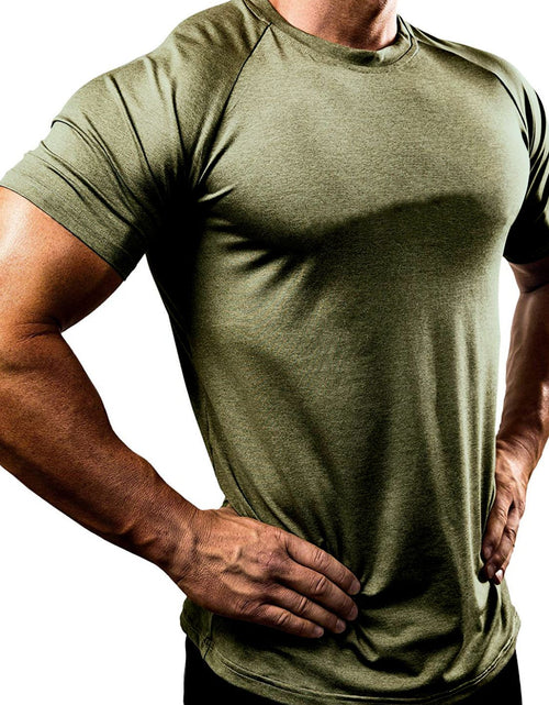 Load image into Gallery viewer, Men's Plus Size Round Neck Short Sleeve T-Shirt
