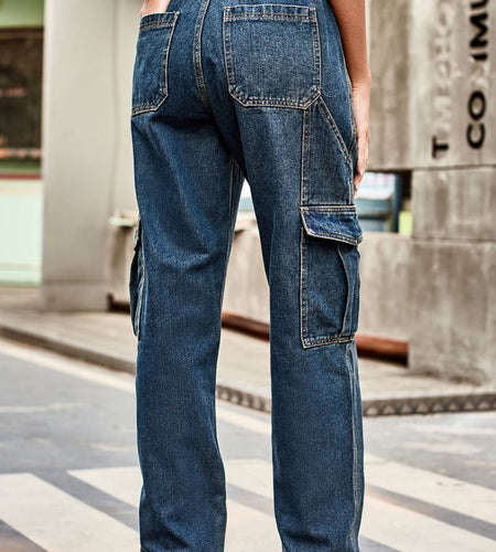 Loose Fit Long Pants with Pockets