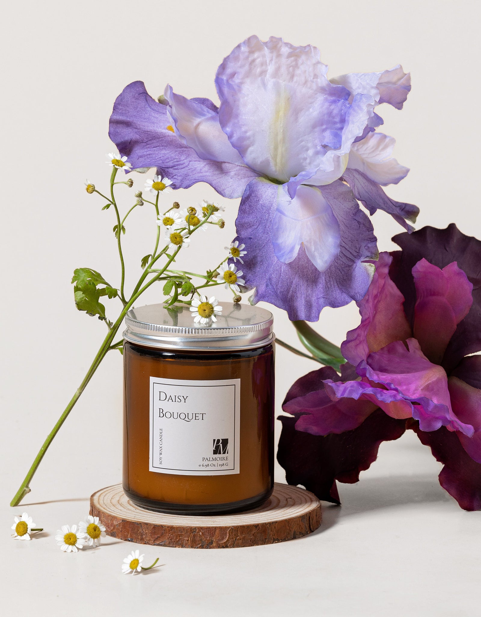 Daisy Bouquet Soy Wax Candle by PALMOIRE