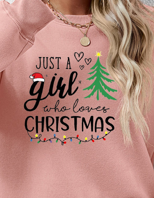 Load image into Gallery viewer, Letter Graphic Round Neck Sweatshirt
