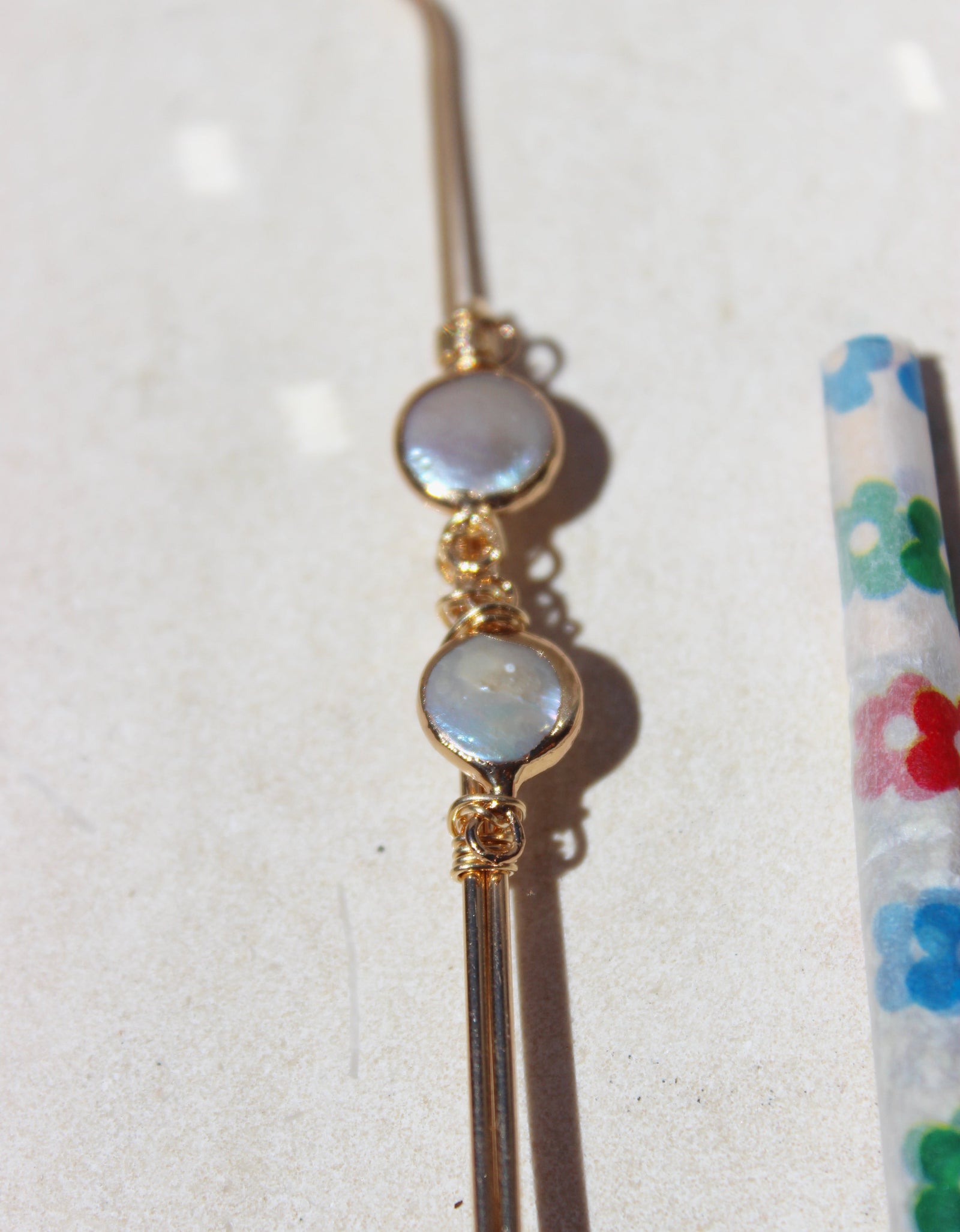 Eloise Baroque Pearl Joint Holder by Toasted Jewelry