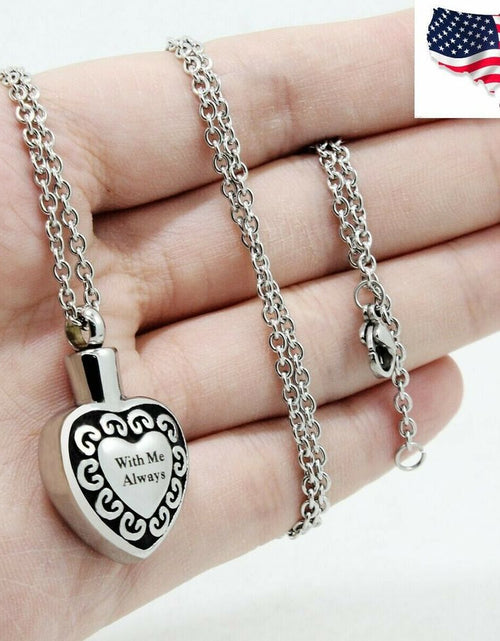 Load image into Gallery viewer, "With Me Always" Cremation Keepsake Necklace #ns23 _mkpt by Js House
