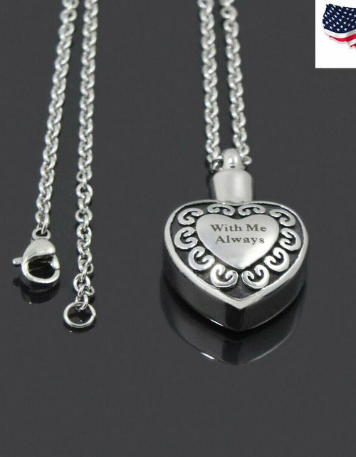 Load image into Gallery viewer, "With Me Always" Cremation Keepsake Necklace #ns23 _mkpt by Js House
