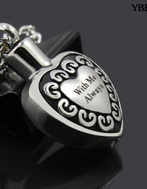Load image into Gallery viewer, "With Me Always" Cremation Keepsake Necklace #ns23 _mkpt by Js House
