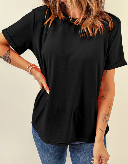 Load image into Gallery viewer, Round Neck Short Sleeve T-Shirt
