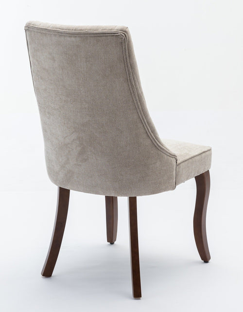 Load image into Gallery viewer, Set of 2 Rayon Cloth Flocking Linen Dining Chairs by Blak Hom
