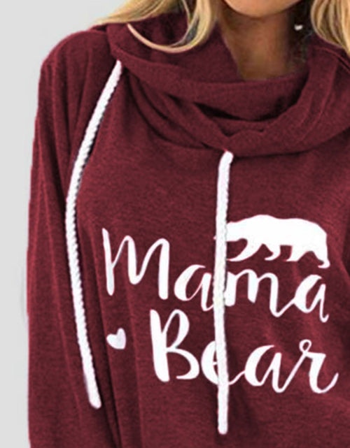 Load image into Gallery viewer, Drawstring Letter Graphic Long Sleeve Hoodie
