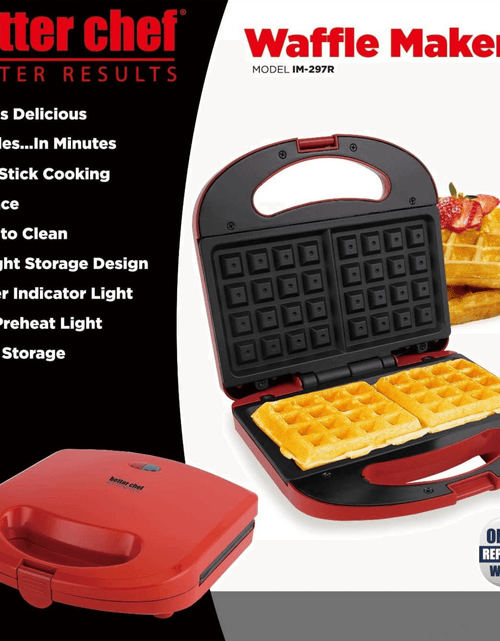 Load image into Gallery viewer, Better Chef Non-Stick Electric Waffle Maker by Jupiter Gear Home
