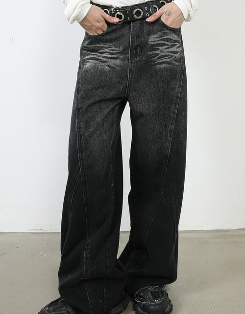 Load image into Gallery viewer, Men's Wide Leg Jeans with Pockets
