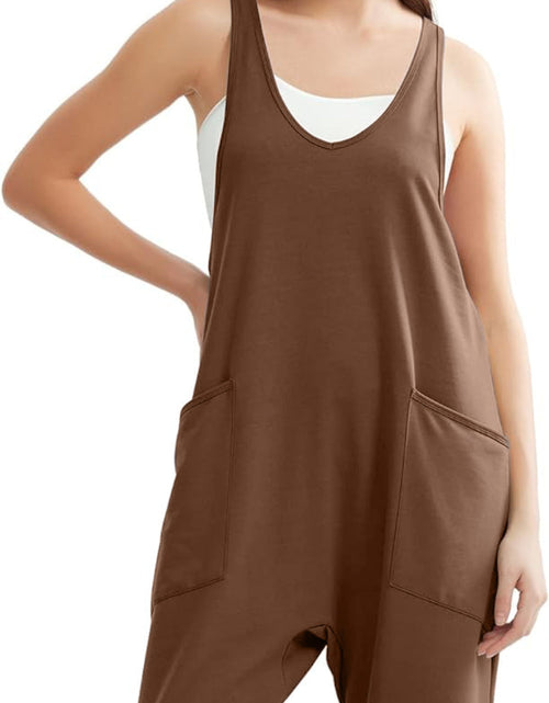 Load image into Gallery viewer, Lovelet V-Neck Wide Strap Overalls
