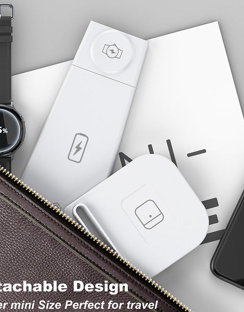 Load image into Gallery viewer, 3-in-1 Fast Wireless Charging Stand for Phones, Apple Watch &amp; AirPods by Infinite Basics
