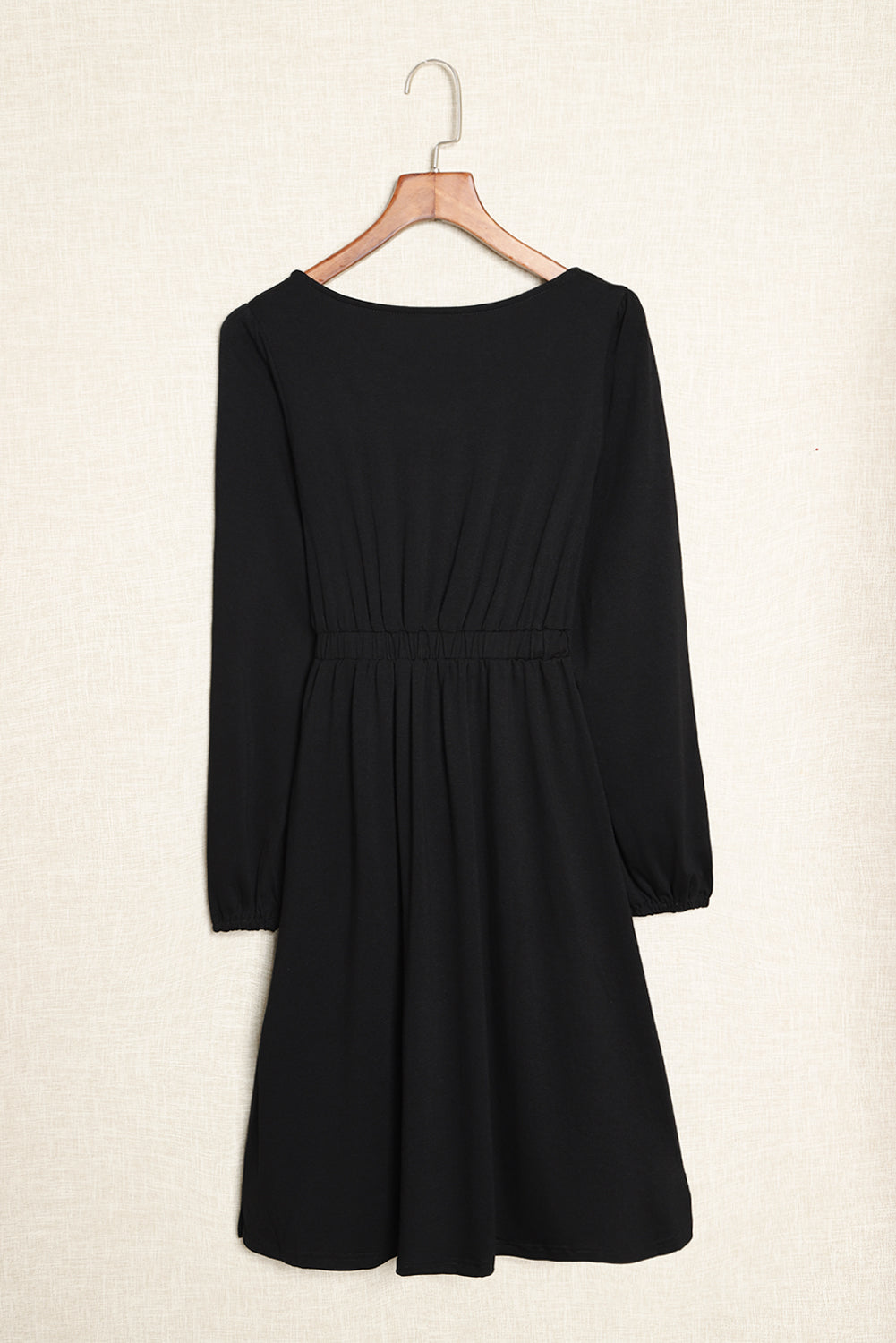 Julianna Button Up High Waist Long Sleeve Dress by Poppy Lee Lane