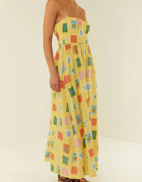 Load image into Gallery viewer, Printed Square Neck Maxi Cami Dress
