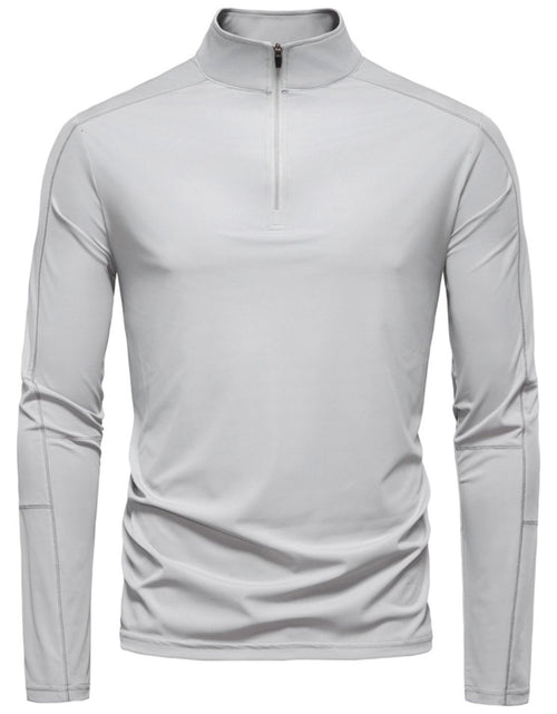 Load image into Gallery viewer, Men's Sun Protection Long Sleeve Half-Zip T-Shirt
