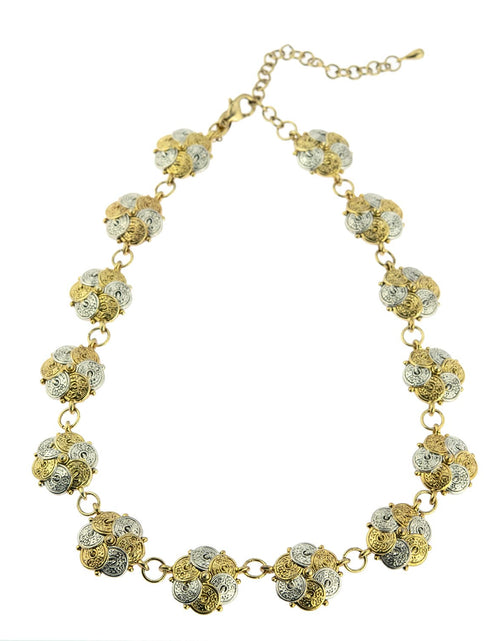 Load image into Gallery viewer, Vintage Oscar De La Renta Beautiful Two Tone 16-19 Inch Necklace #OSN-554 by PVD Vintage Jewelry
