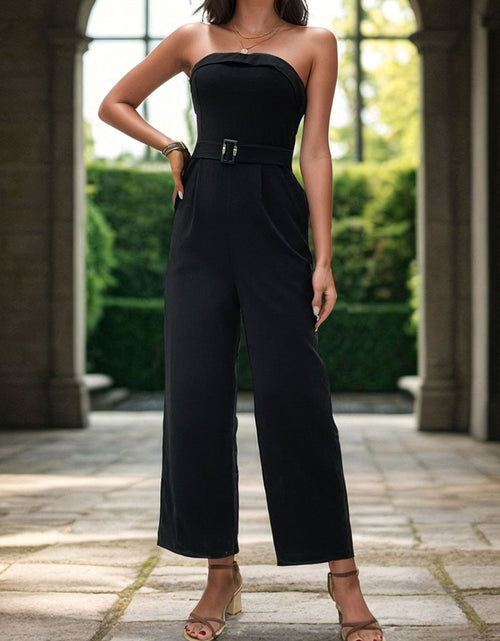 Load image into Gallery viewer, Perfee Tube Jumpsuit with Pockets
