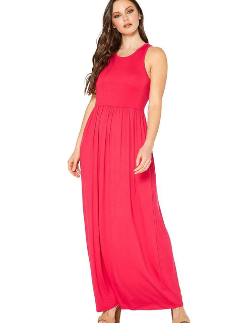 Load image into Gallery viewer, Womens Sleeveless Pleated Maxi Dress by Shop at Konus
