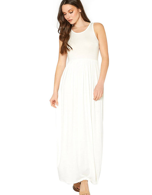 Load image into Gallery viewer, Womens Sleeveless Pleated Maxi Dress by Shop at Konus

