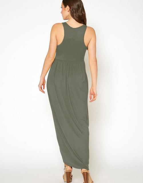 Load image into Gallery viewer, Womens Sleeveless Pleated Maxi Dress by Shop at Konus
