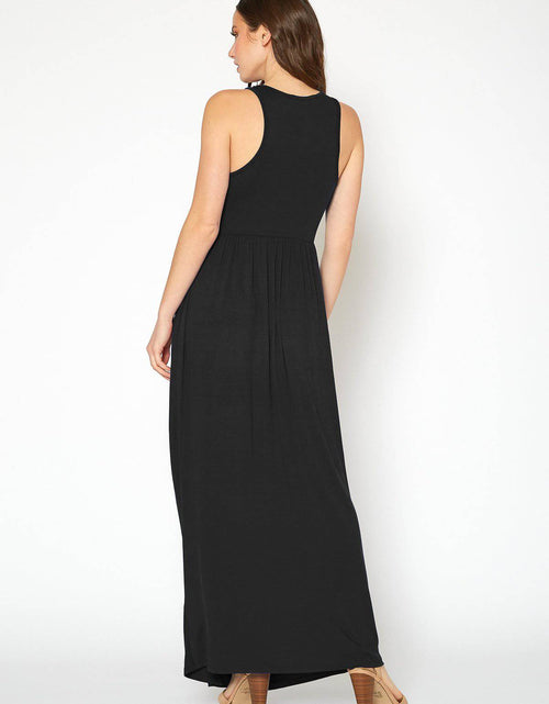 Load image into Gallery viewer, Womens Sleeveless Pleated Maxi Dress by Shop at Konus
