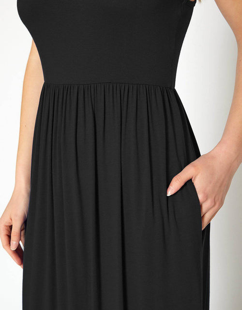 Load image into Gallery viewer, Womens Sleeveless Pleated Maxi Dress by Shop at Konus

