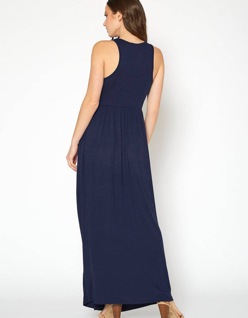 Load image into Gallery viewer, Womens Sleeveless Pleated Maxi Dress by Shop at Konus
