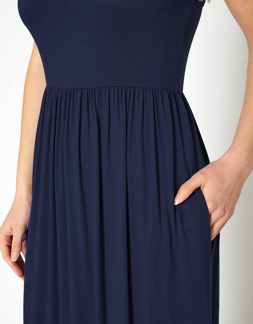Load image into Gallery viewer, Womens Sleeveless Pleated Maxi Dress by Shop at Konus
